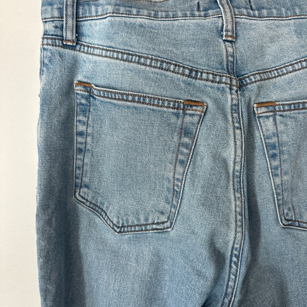Abercrombie & Fitch Light Blue High-Rise Slim Straight Women's Jeans Size 28 - Picture 7 of 7